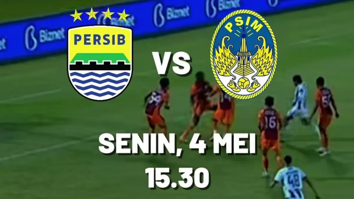 Link live streaming Persib vs PSIM Yogyakarta hari ini, Senin, 4 Mei 2026. (Sumber: Instagram/@vidiosports)