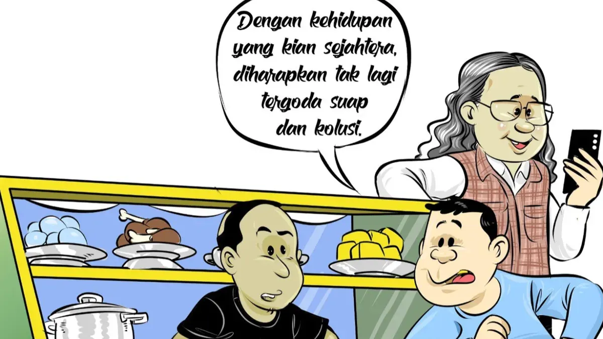 Ilustrasi Obrolan Warteg edisi Selasa, 5 Mei 2026. (Sumber: Poskota/Arif Setiadi)