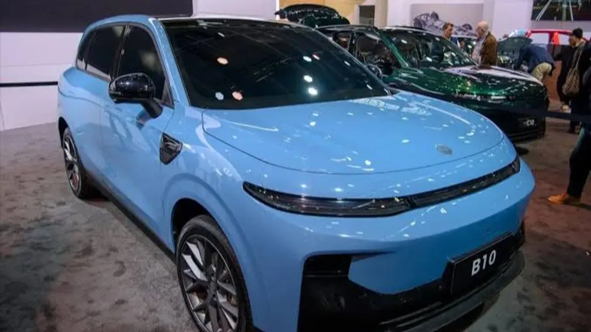 Leapmotor hadir perdana di ajang GIIAS 2026 dengan membawa model SUV listrik B10. (Sumber: Dok. Electrive)