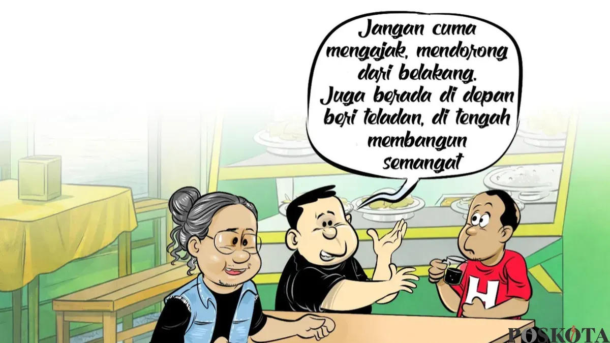 Ilustrasi obrolan warteg edisi Rabu, 6 Mei 2026. (Sumber: Poskota/ Arif Setiadi)
