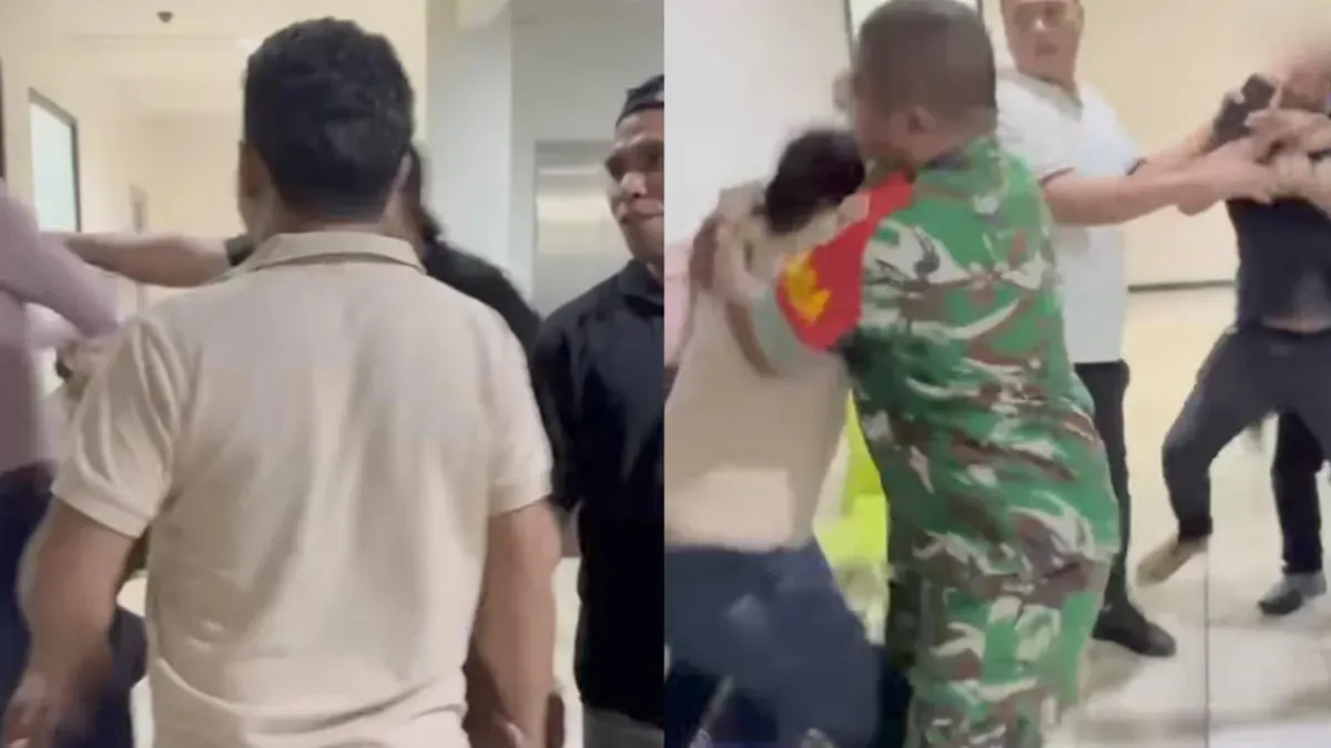 Waketum PSI Ronald A Sinaga alias Bro Ron dipukul oleh dua orang di kawasan Menteng, Jakarta Pusat, Senin, 4 Mei 2026. (Sumber: Istimewa)