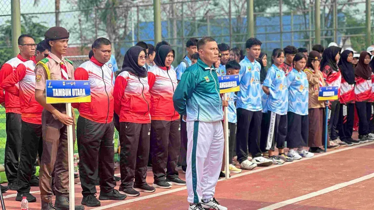Pembukaan Popda ke-XIII tahun 2026 Kabupaten Bekasi di Lapangan Sport Plus Kecamatan Sukatani, Kabupaten Bekasi, Senin, 25 Mei 2026. (Sumber: Dok. Pemkab Bekasi)