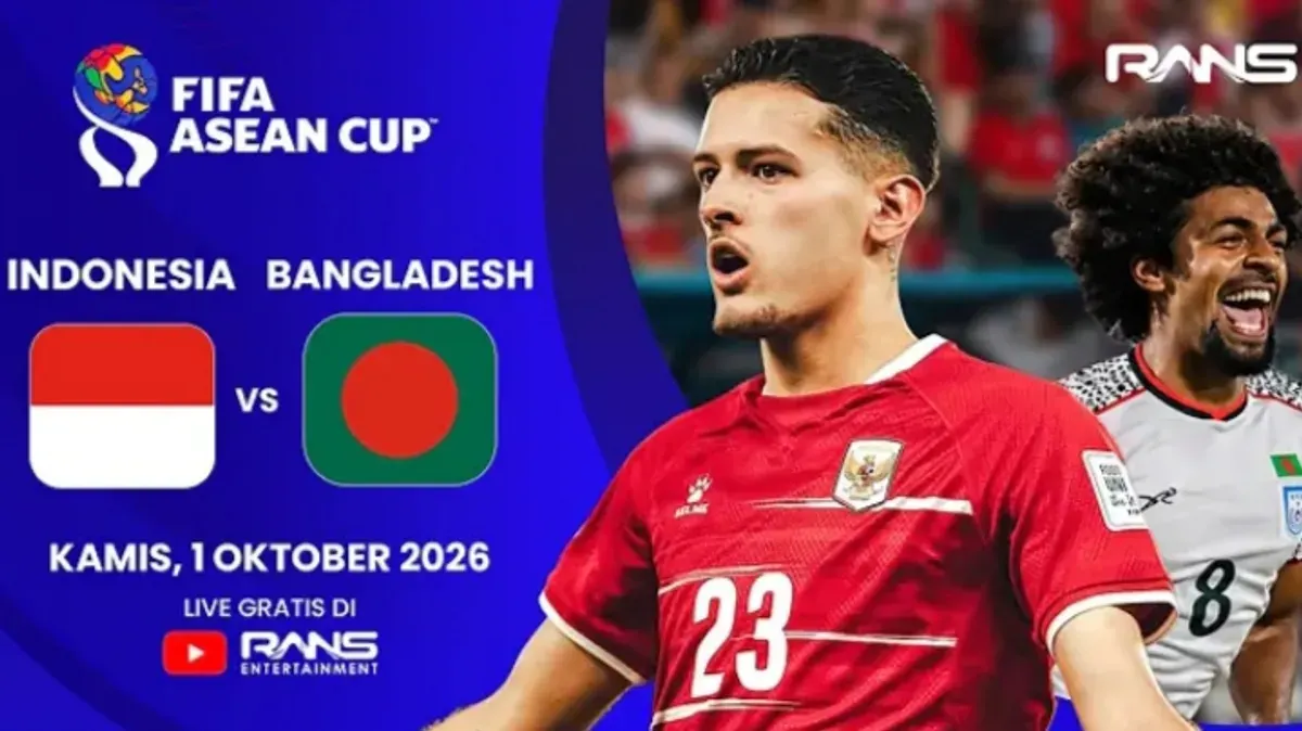 Link live streaming Timnas Indonesia vs Bangladesh FIFA ASEAN Cup 2026. (Sumber: YouTube/RANS Entertainment)