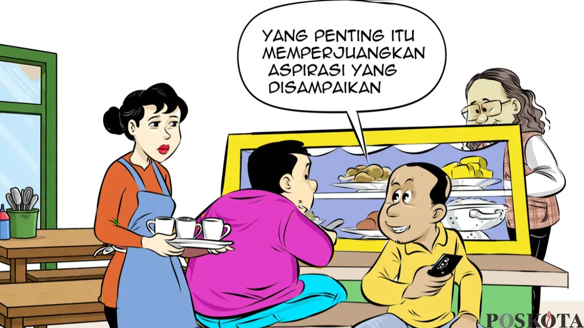 Ilustrasi Obrolan Warteg, Kamis, 1 Oktober 2026. (Sumber: Poskota/Arif Setiadi)