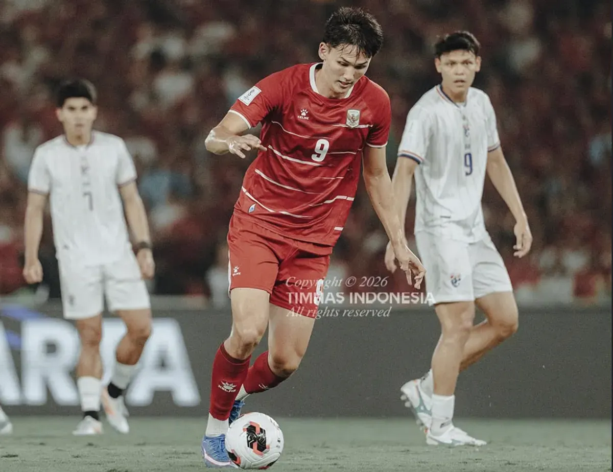 Timnas Indonesia masih bermain imbang 0-0 melawan Thailand pada final FIFA ASEAN Cup 2026 di SUGBK, Senayan, Jakarta. (Sumber: Timnas Indonesia)