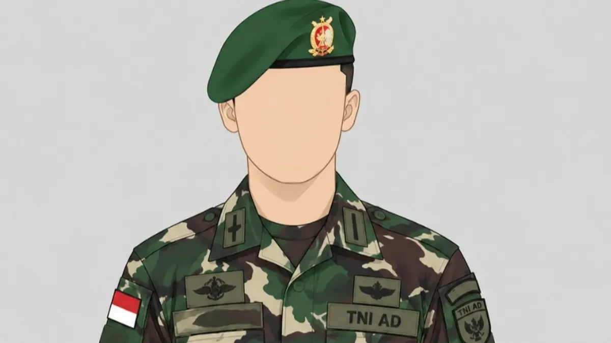Ilustrasi - Profil Letkol Arman Jab, perwira TNI pemilik rumah dinas Cijantung yang jadi markas judol. (Sumber: AI Generated)
