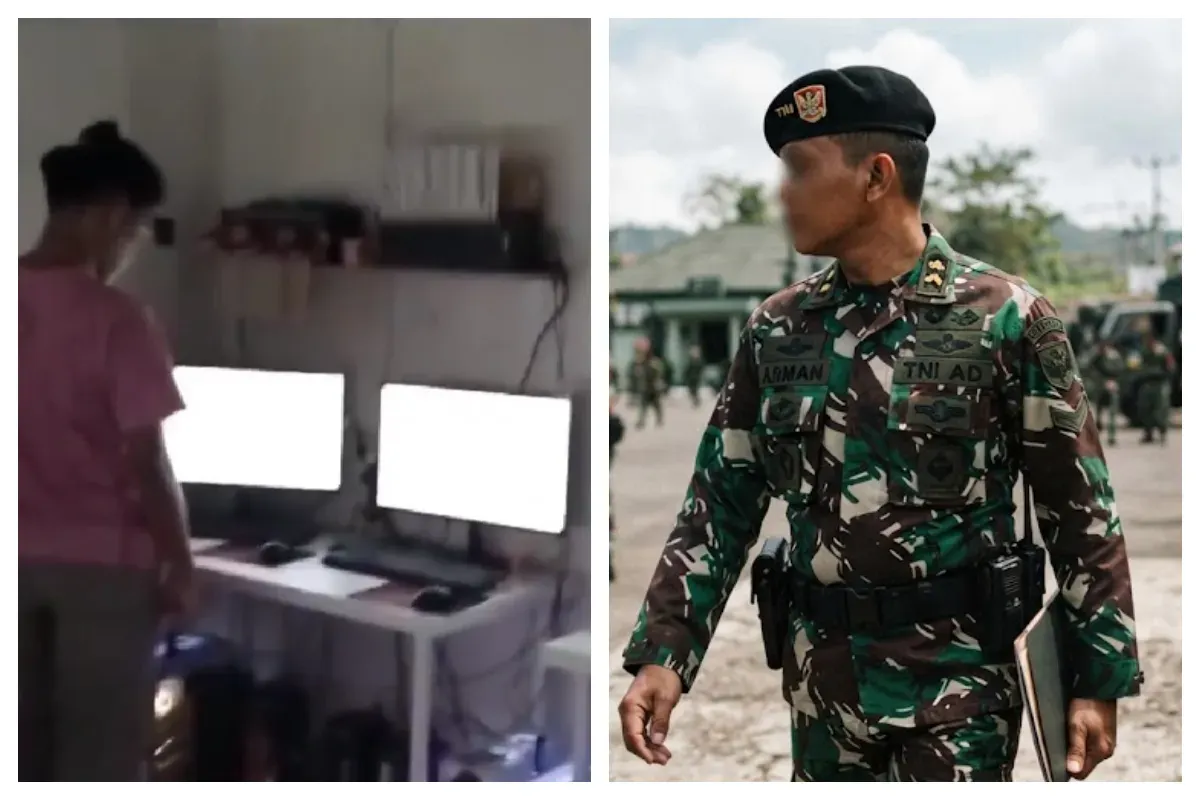 Letkol Inf Arman menjadi sorotan setelah muncul dugaan rumah dinas di Cijantung digunakan sebagai markas judi online. (Sumber: X/@aprillariz)