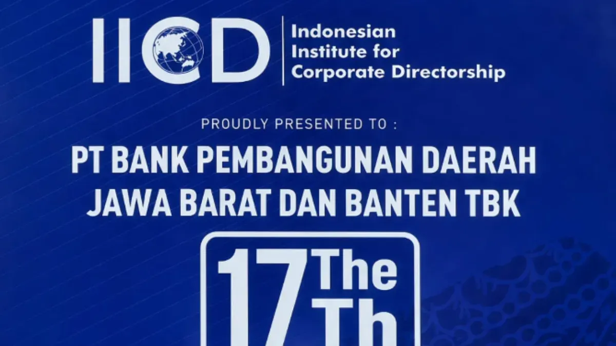 bank bjb masuk jajaran Top 50 Emiten MidCap dan meraih penghargaan dari IICD 2026. (Sumber: Istimewa)