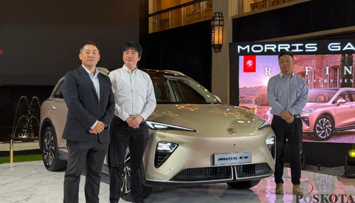 MG MGS6 EV resmi diluncurkan, SUV premium ini dibekali kapasitas baterai 77 kWh. (Sumber: Poskota/Aldi Harlanda Irawan)