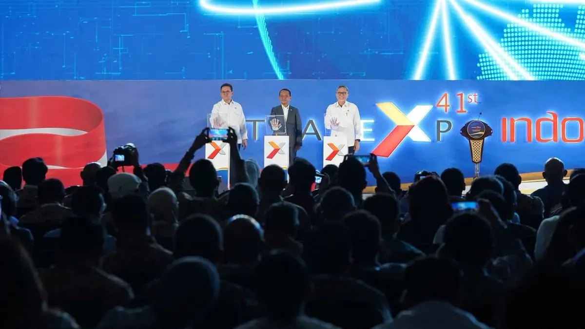 Pembukaan Trade Expo Indonesia ke-41, resmi dibuka di ICE BSD City, Kabupaten Tangerang, Banten, Rabu, 14 Oktober 2026. (Sumber: Dok. TEI)
