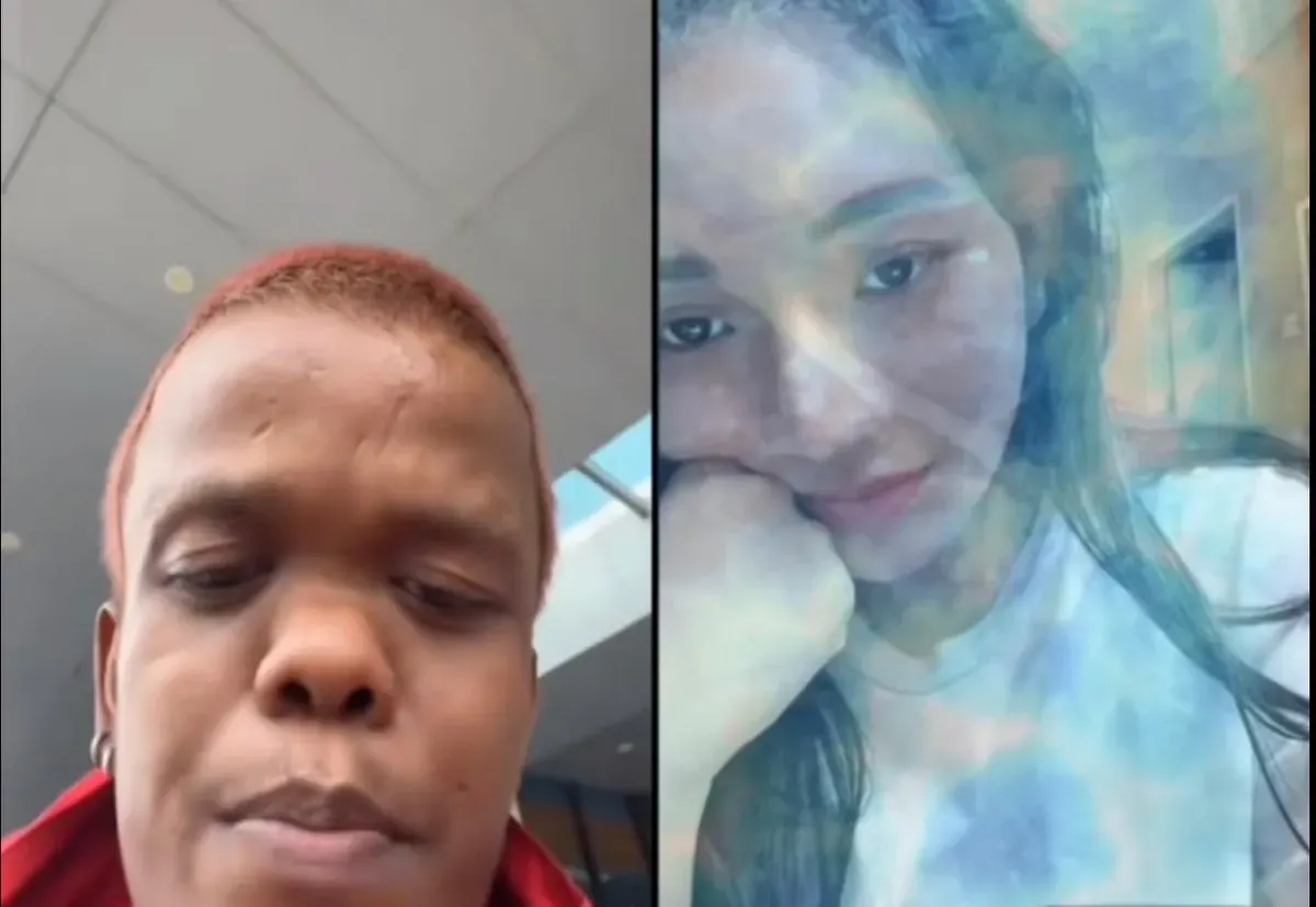 Dugaan pelecehan verbal Amat Jelangskuy saat live TikTok bersama Berlliana Lovell. (Sumber: TikTok/@ninjutsu)
