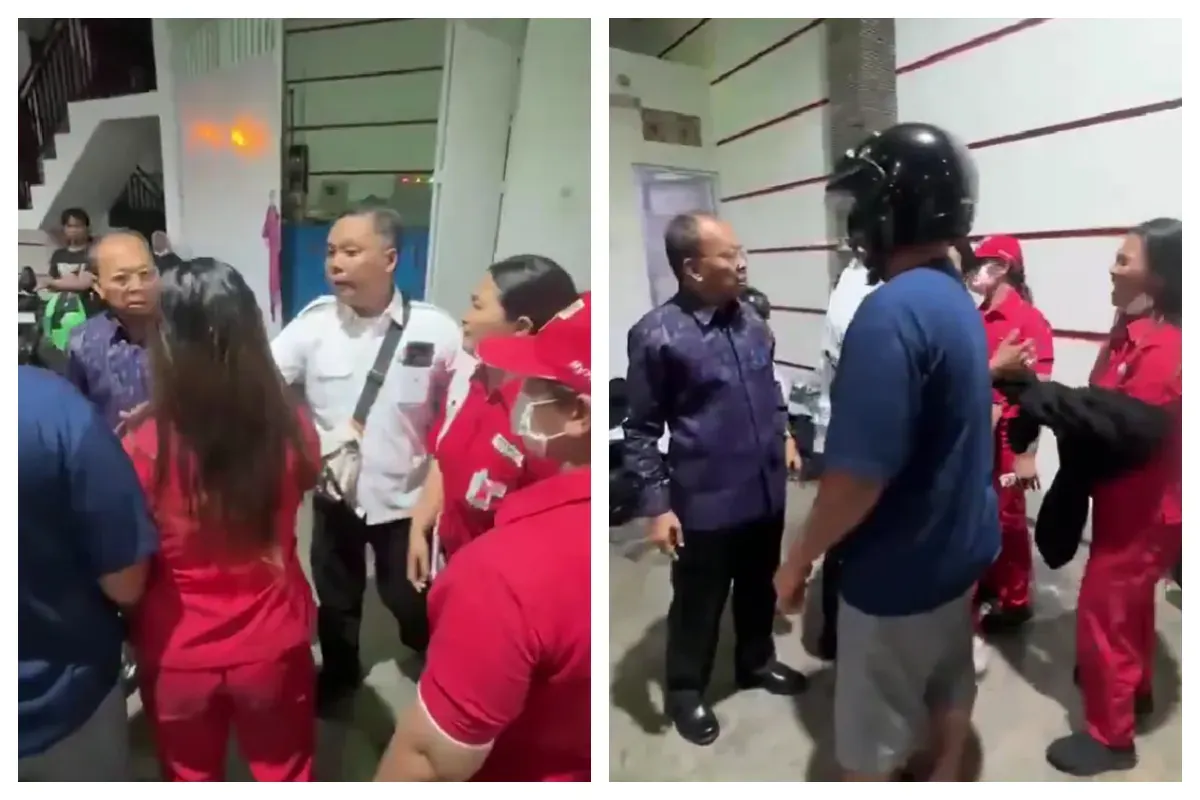 Video Gubernur Bali Wayan Koster dan pegawai SPBU yang viral di media sosial. (Sumber: X/@GraphAI_Net)