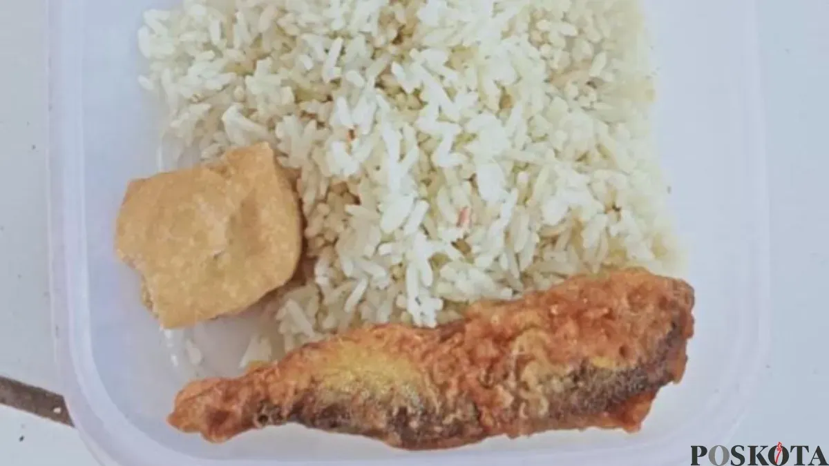 Menu MBG yang dikeluhkan orang tua siswa SDN 1 Cipedang di Lebak. (Sumber: Poskota/Samsul Fatoni)