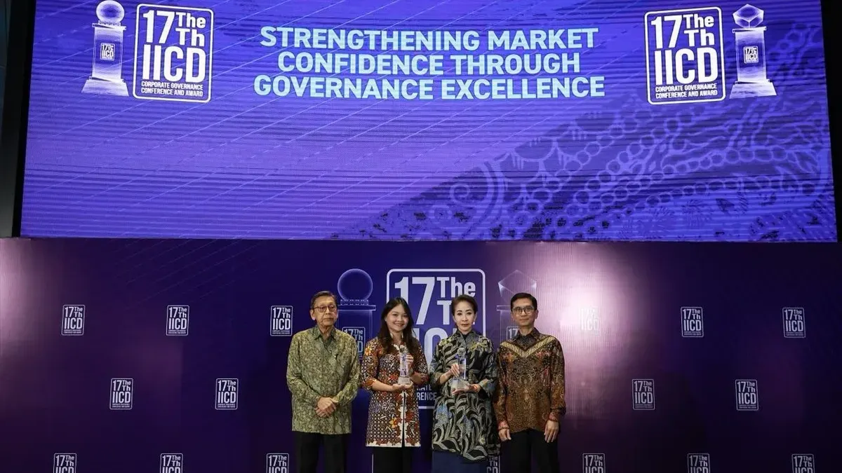 BNI meraih penghargaan Leadership in Corporate Governance dalam ajang The 17th IICD Corporate Governance Award 2026. (Sumber: Dok. Istimewa)