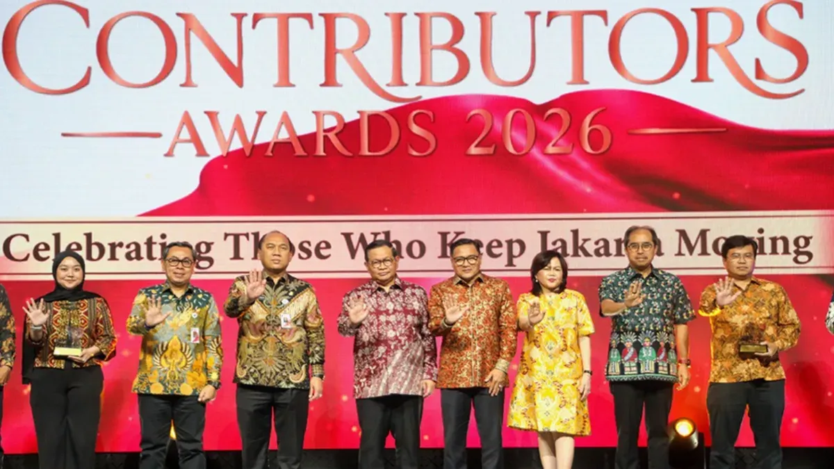 Ketua DPRD DKI Jakarta Suhud Alynudin saat menghadiri Jakarta Contributors Awards 2026, Jakarta Selatan., Kamis (15/10) (Sumber: ddjp)