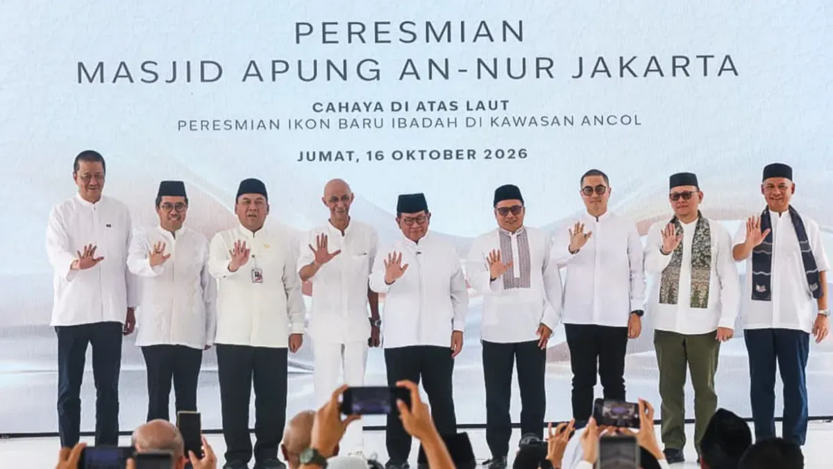 Peresmian Masjid Apung An-Nur di Pantai Ria Ancol Timur, Pademangan, Jakarta Utara. (Sumber: Istimewa)
