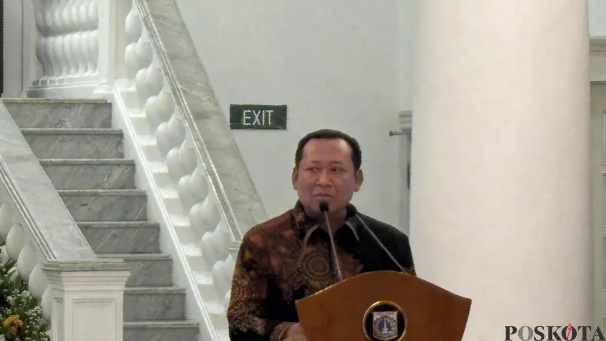 Potret Wakil Ketua KPK, Fitroh Rohcahyanto di Balairung, Balai Kota DKI Jakarta, Selasa 20 September 2026. (Sumber: Poskota/Syifa)