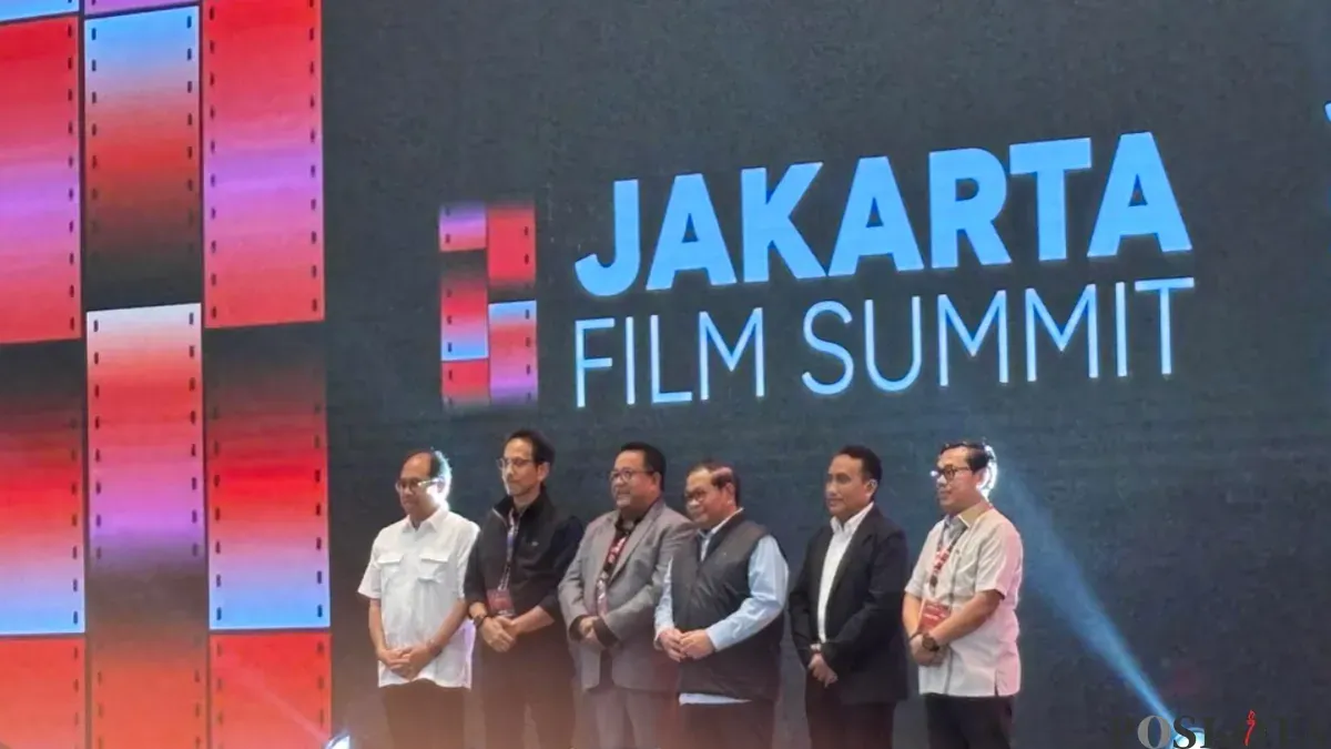 Gubernur DKI Jakarta, Pramono Anung dan Wakil Gubernur DKI Jakarta, Rano Karno menghadiri Jakarta Film Summit 2026 di Park Hyatt, Jakarta Pusat. (Sumber: Poskota/Syifa)