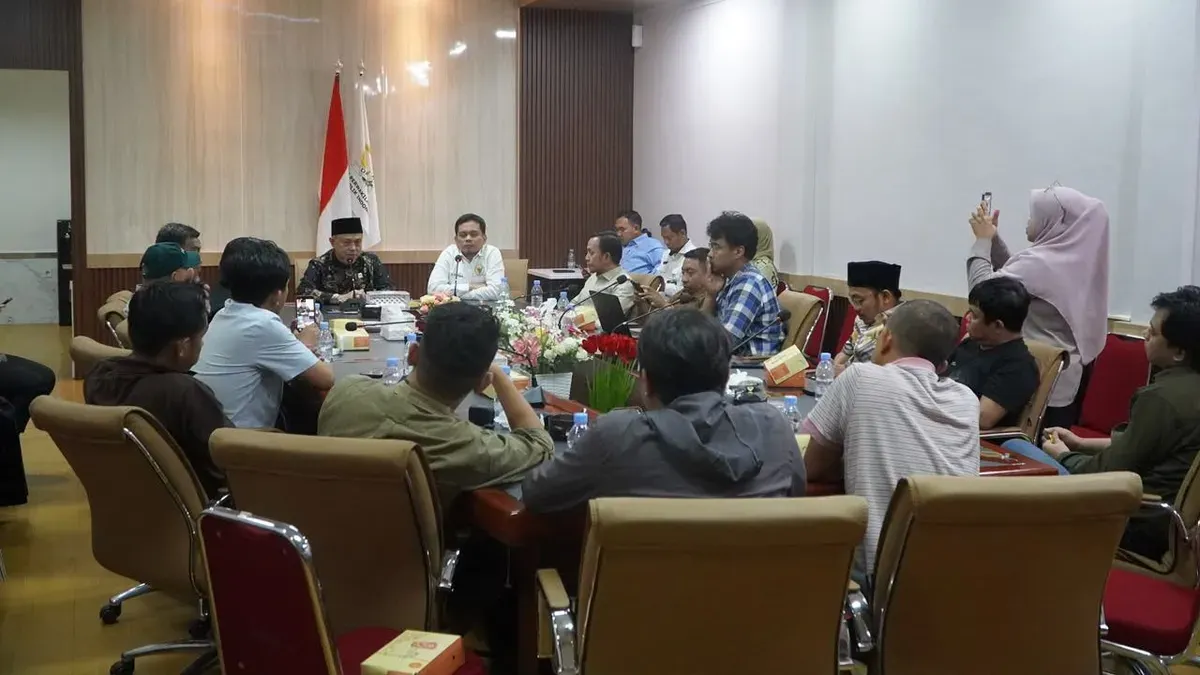 Silaturahmi DPD RI bersama media di Kantor Perwakilan DPD Provinsi Sulawesi Selatan, Makassar, Selasa, 20 Oktober 2026. (Sumber: Dok. Istimewa)