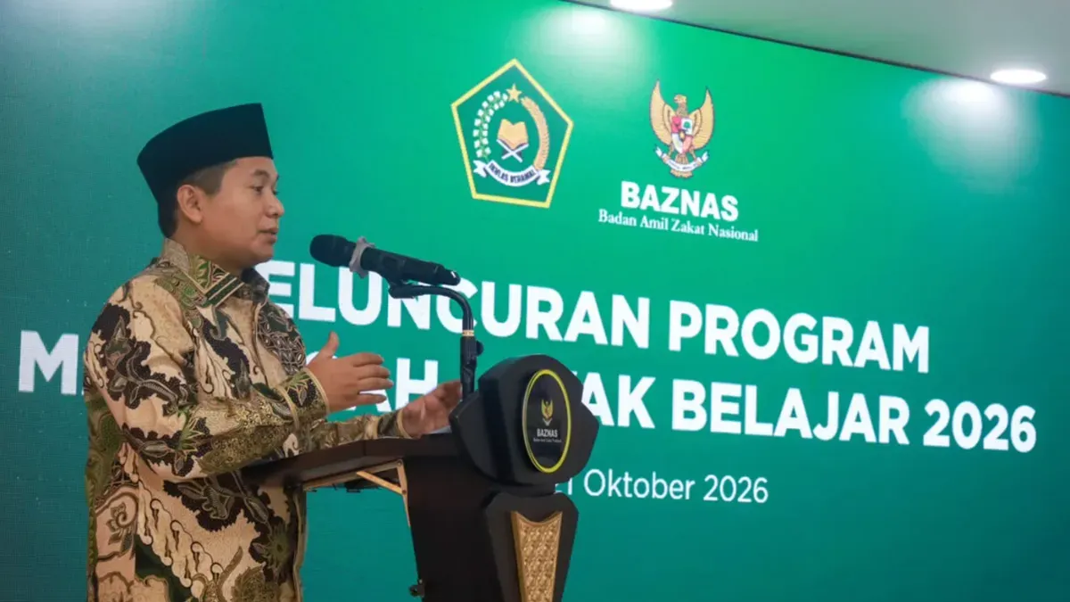 Peluncuran Program Madrasah Layak Belajar 2026 di Gedung Baznas RI, Jakarta, Rabu, 21 Oktober 2026. (Sumber: Baznas)