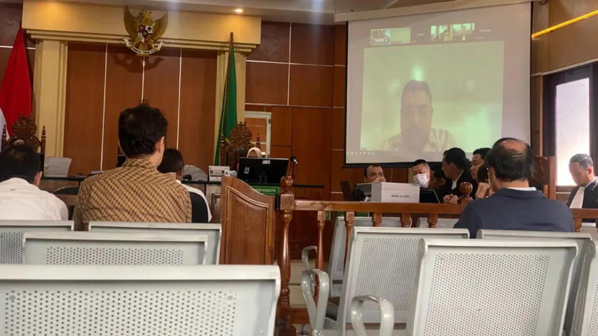 Potret persidangan di Pengadilan Negeri Jambi. (Sumber: Istimewa)