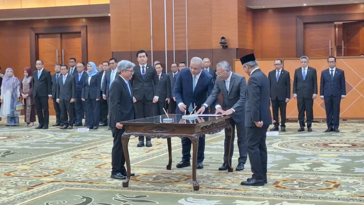 Menteri Keuangan (Menkeu) Suahasil Nazara melantik sejumlah pejabat Kemenkeu hari ini, Kamis, 23 Oktober 2026. (Sumber: X/@LambeSahamjja)