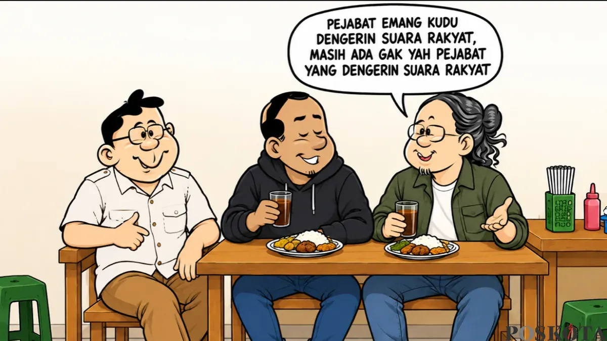 Ilustrasi Obrolan Warteg, Senin, 26 Oktober 2026. (Sumber: Poskota/Arif Setiadi)