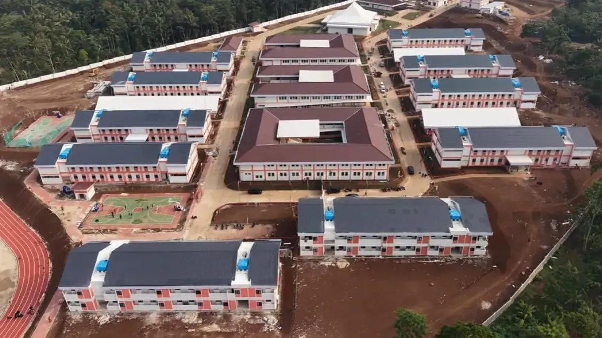 Gedung Sekolah Rakyat di Pandeglang yang baru selesai dibangun. (Sumber: Istimewa)