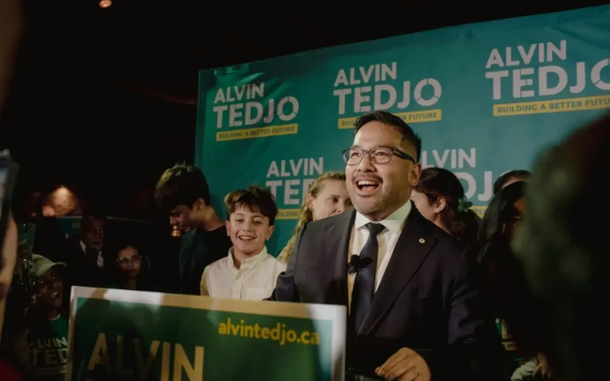 Alvin Tedjo terpilih sebagai wali kota Mississauga, Kanada, berdasarkan hasil sementara pemilihan 26 Oktober 2026. Ia sebelumnya menjabat sebagai anggota dewan kota. (Sumber: alvintedjo.ca)