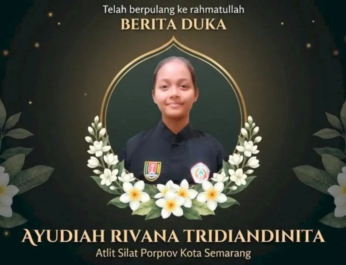 Atlet pencak silat Semarang, Ayudiah Rivana Tridiandinata meninggal dunia pada 28 Oktober 2026. (Sumber: Dok. Koni Semarang)
