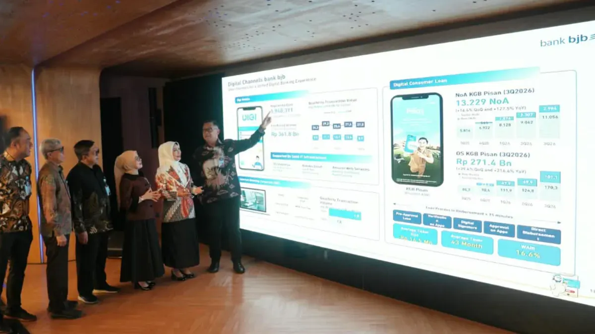 Earnings Call Triwulan III Tahun Buku 2026 bank bjb di Bandung, Kamis, 29 Oktober 2026. (Sumber: bank bjb)