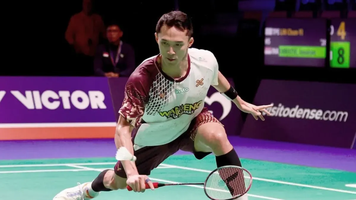 Pebulutangkis tunggal putra Indonesia, Jonatan Christie akan berlaga pada babak perempat final badminton Hylo Open 2026. (Sumber: Instagram/@badminton.ina)