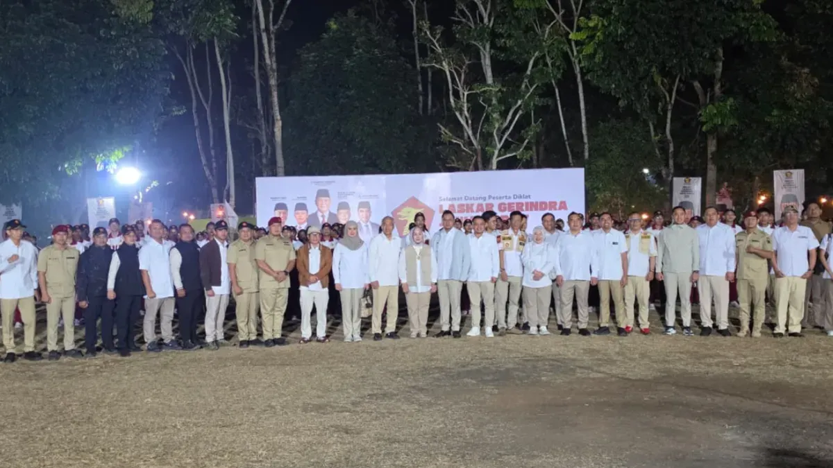 Anggota DPRD Jabar, Abdul Karim, saat mengikuti Diklat Laskar Gerindra Provinsi Jawa Barat di Gedung Pusat Pencak Silat Provinsi Jawa Barat, Kiara Payung, Kecamatan Sukasari, Kabupaten Sumedang, Jumat (7/8). (Sumber: Istimewa)