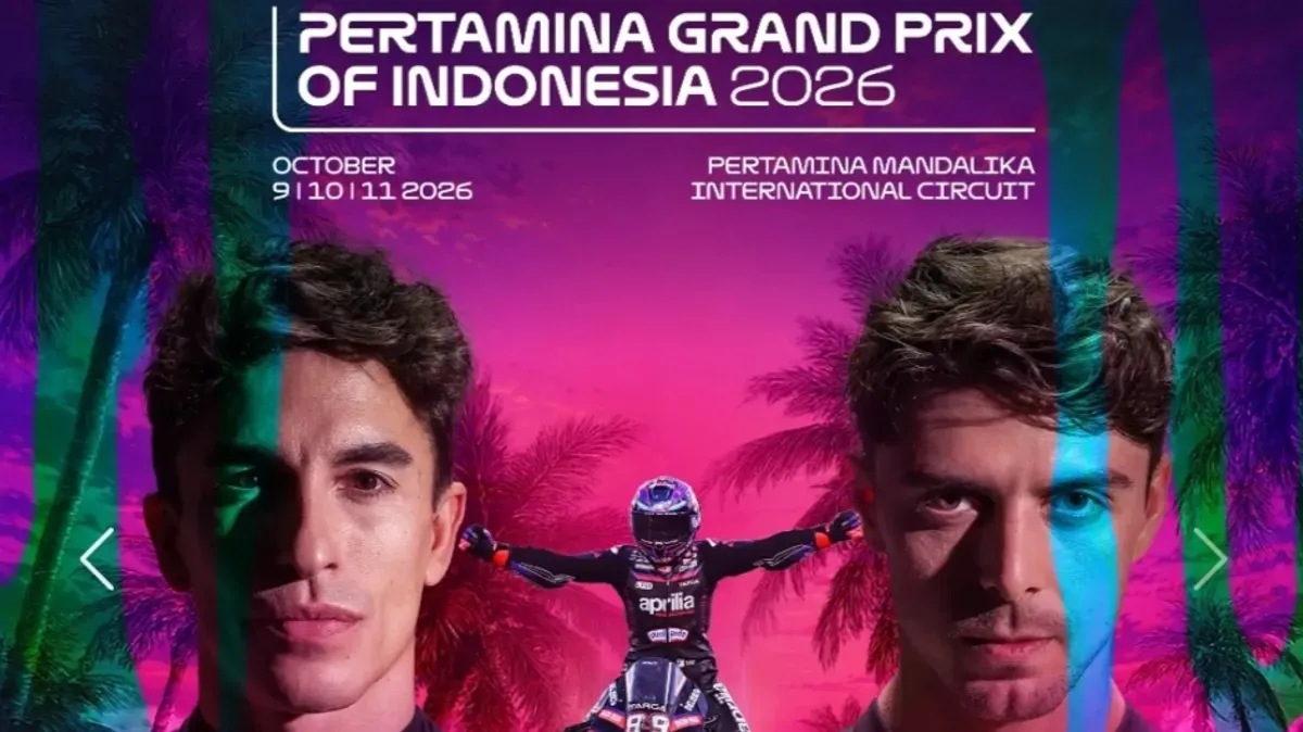 Jadwal MotoGP Mandalika 2026 dimulai pada 9-11 Oktober 2026. (Sumber: The Mandalika GP)