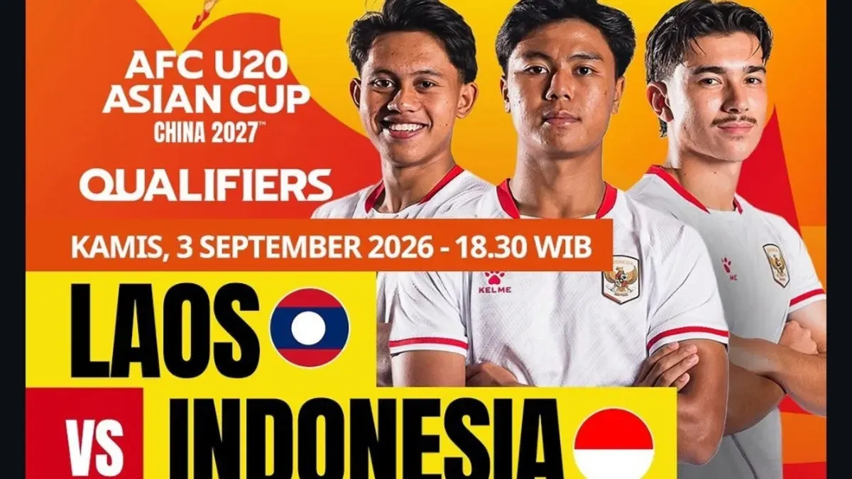 Jadwal siaran langsung Indonesia vs Laos di Kualifikasi Piala Asia U-20 2027 hari ini. (Sumber: Instagram/@sports.indosiar)