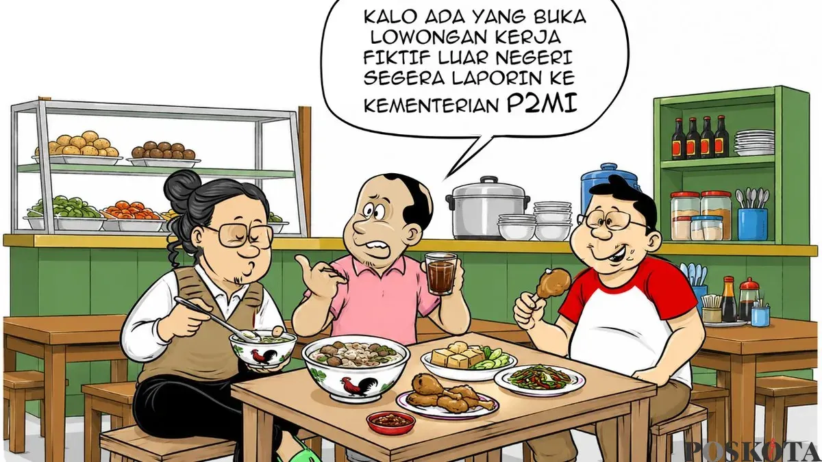Obrolan warteg edisi hari ini, Kamis, 3 September 2026. (Sumber: Poskota/Arif Setiadi)