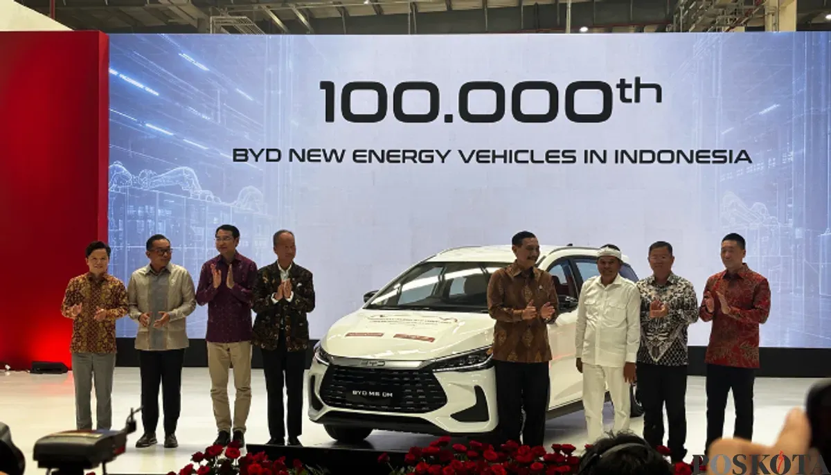 BYD resmi membuka pabrik pertamanya di Indonesia yang berlokasi di Subang, Jawa Barat pada, 3 September 2026. (Sumber: Poskota/Aldi Harlanda Irawan)