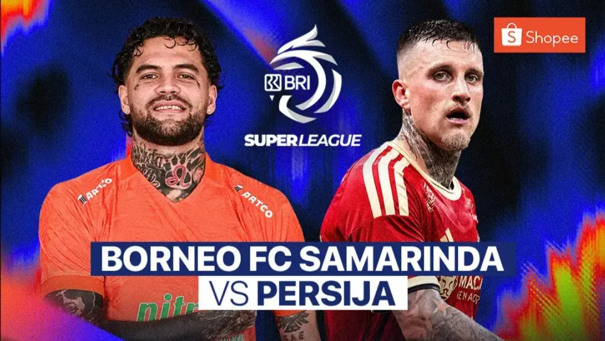 Link live streaming Borneo FC vs Persija Jakarta di pekan pertama Super League 2026 hari ini, Sabtu, 5 September 2026. (Sumber: Vidio)