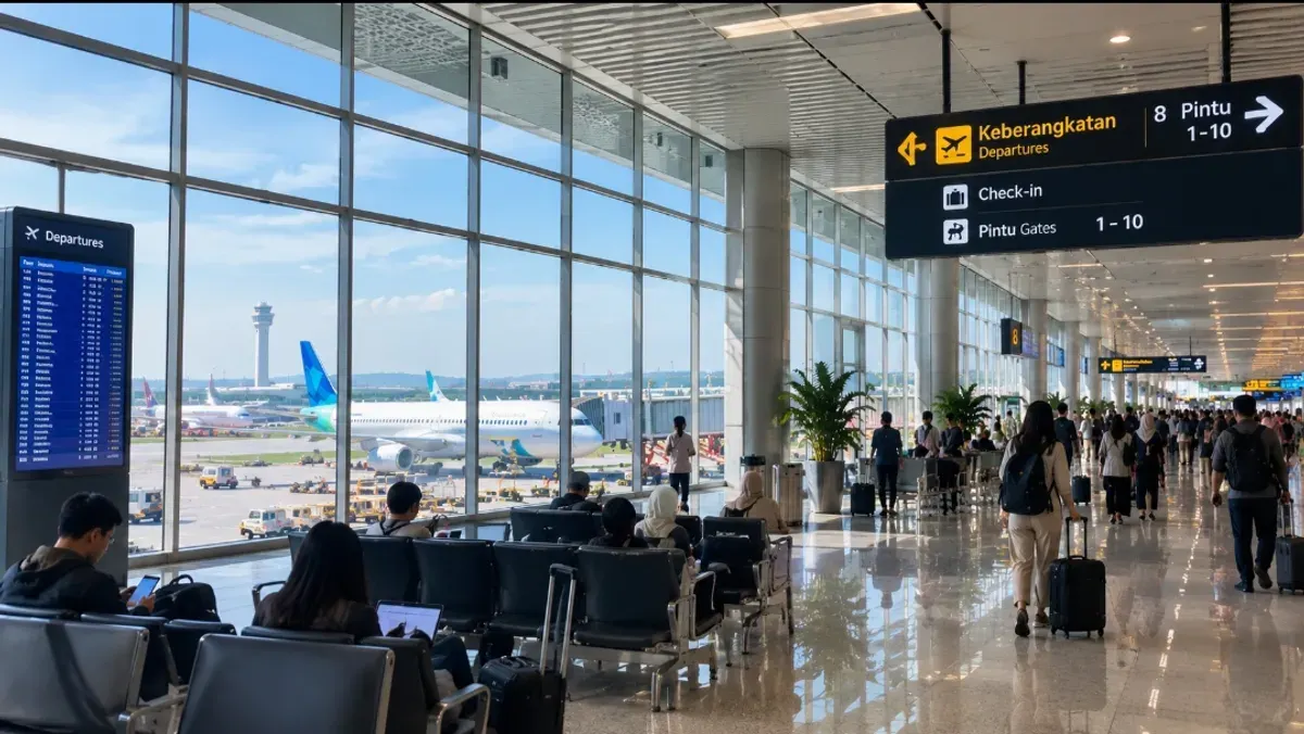 Bandara Internasional Soekarno-Hatta kembali membuka operasional penerbangan mulai hari ini, Selasa, 8 September 2026. (Sumber: ChatGPT)
