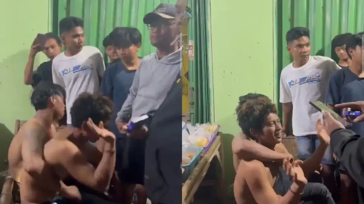 Dua pria diamankan warga di wilayah Serang Baru, Kabupaten Bekasi, Senin, 7 September 2026. (Sumber: Dok. Istimewa)