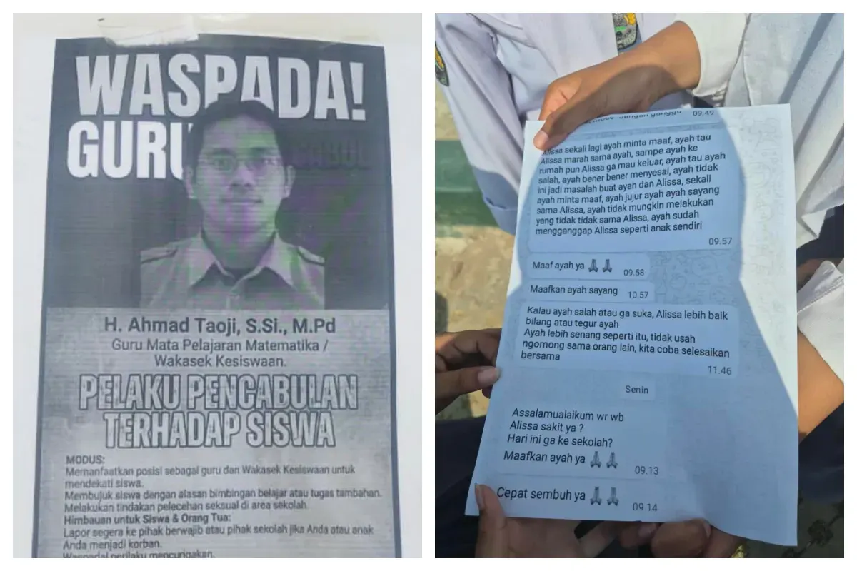 Sosok Ahmad Taoji tengah menjadi sorotan usai muncul dugaan kasus pelecehan seksual terhadap sejumlah siswi di SMAN 1 Pamanukan, Kabupaten Subang, Jawa Barat. (Sumber: X/@aprillariz)