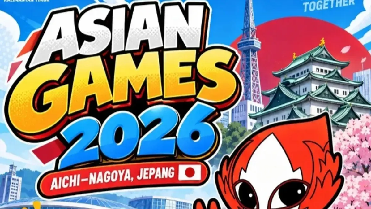 Jadwal siaran langsung Asian Games 2026 di Jepang. (Sumber: Instagram/@tvrikalimantantimur)