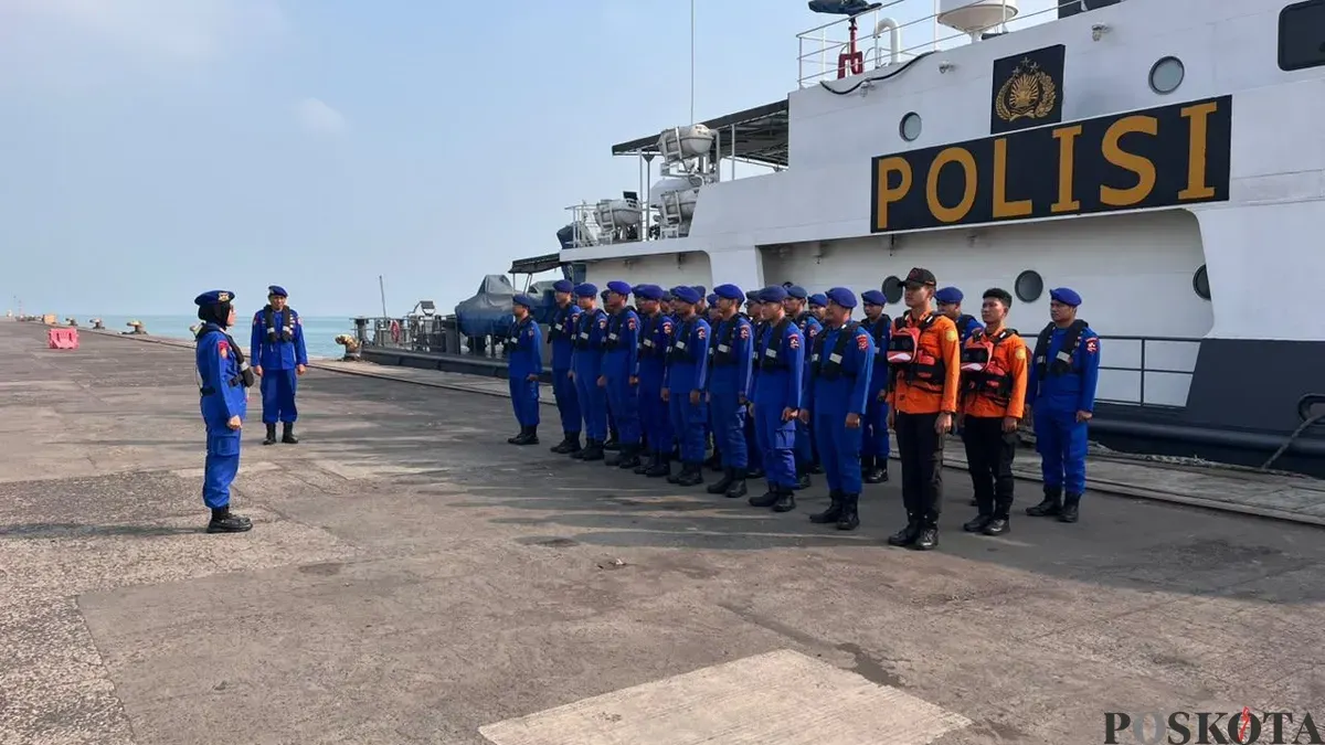 Tim SAR Gabungan memperluas pencarian delapan penumpang speedboat yang hilang kontak di perairan Selat Sunda, Kabupaten Pandeglang, Banten pada hari ketujuh, Senin, 14 September 2026. (Sumber: Poskota/Ali Mansur)