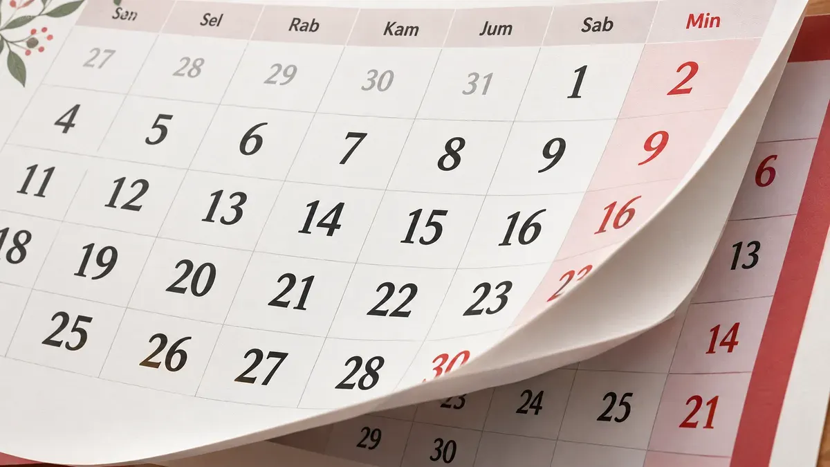 Ilustrasi - Kalender 2027 berisi 18 tanggal merah libur nasional dan 8 cuti bersama. (Sumber: ChatGPT)