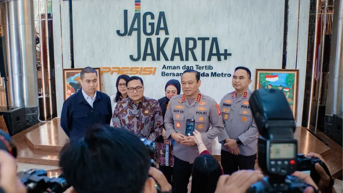Kapolda Metro Jaya, Komjen Asep Edi Suheri menerima audiensi pimpinan DPRD Jakarta di Gedung Promoter Polda Metro Jaya, Jakarta Selatan, Selasa, 15 September 2026. (Sumber: Dok. Istimewa)