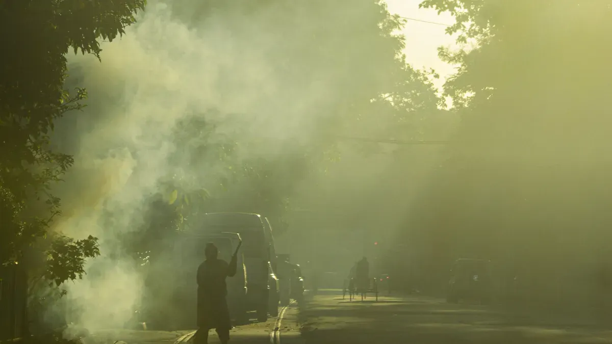 Ilustrasi - Kualitas udara Jambi hari ini, Rabu, 16 September 2026 berada pada kategori Sangat Tidak Sehat. (Sumber: Pexels/Pranit Kundu)