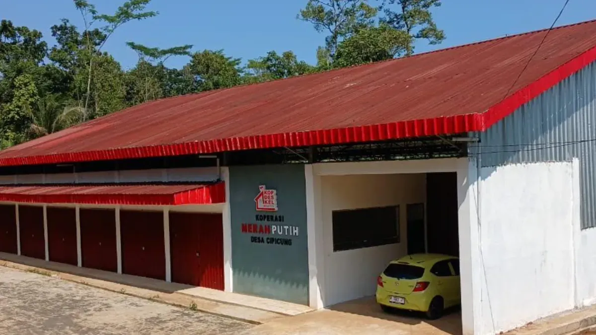 Gedung Kopdes Merah Putih Desa Cipicung, Kecamatan Cikedal, Pandeglang yang baru selesai dibangun. (Sumber: Desa Cipicung)