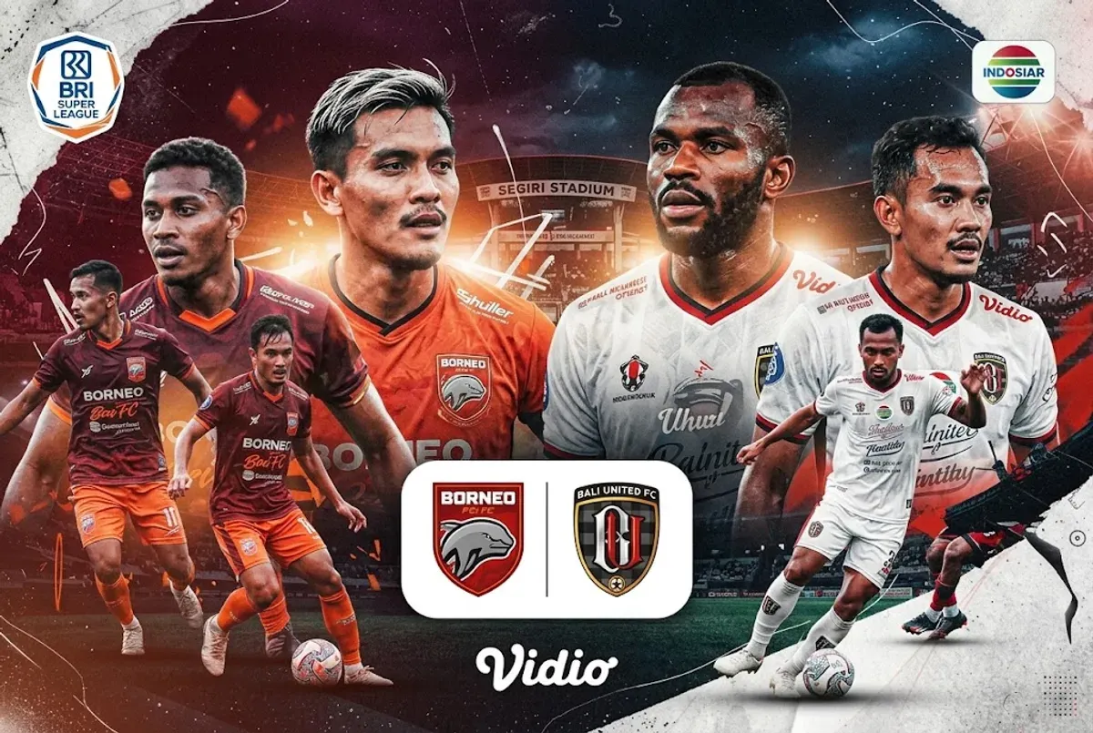Link live streaming Borneo FC vs Bali United hari ini, Minggu, 20 September 2026. (Sumber: Generated AI)