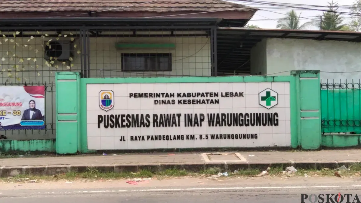 Kantor Puskesmas Warunggunung Kabupaten Lebak. (Sumber: Pos Kota/ Samsul Fatoni)