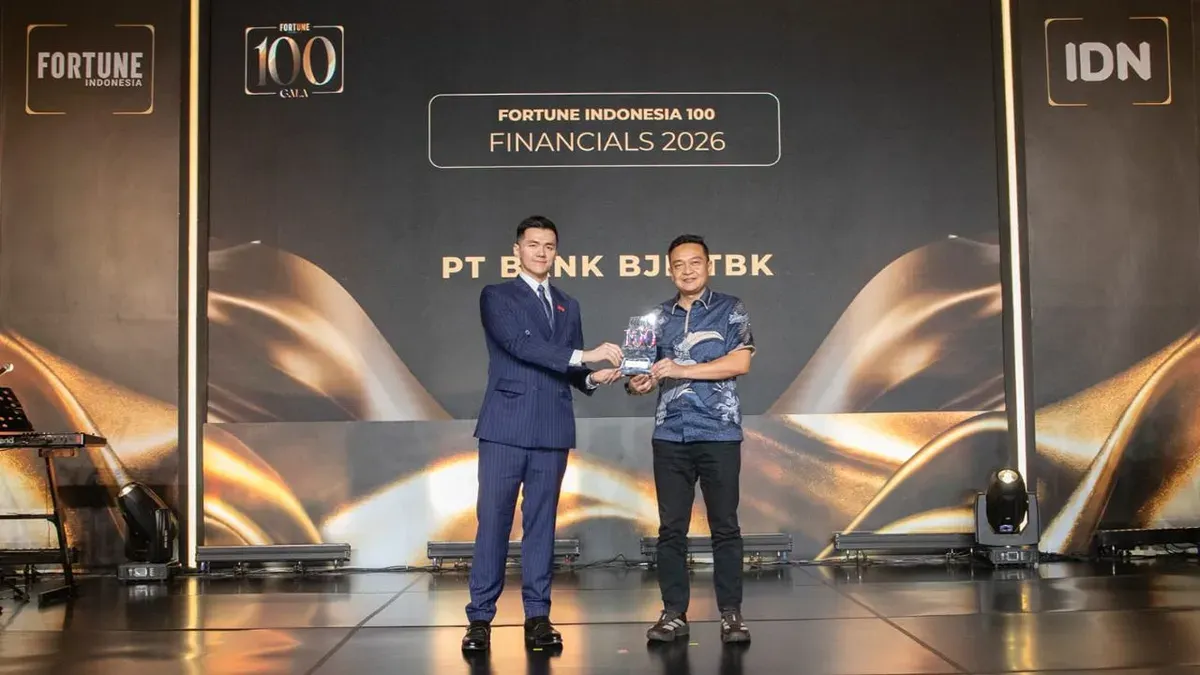 bank bjb berhasil naik peringkat dalam daftar Fortune Indonesia 100 Tahun 2026. (Sumber: Dok. bjb)
